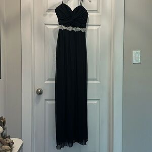 Strapless Black Gown